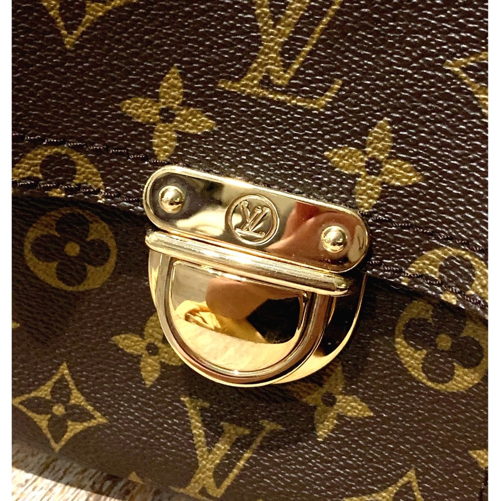 Authentic Louis Vuitton LV Monogram Manhattan GM Shoulder Tote Bag - Picture 4 of 16